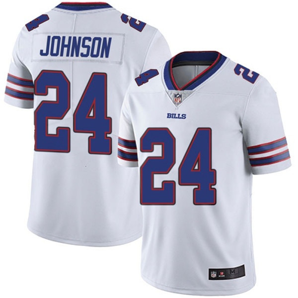 Men's Buffalo Bills #24 Taron Johnson White Vapor Untouchable Limited Stitched NFL Jersey